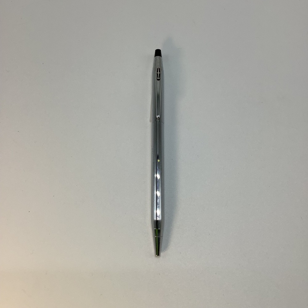Vintage Cross Century Chrome‎ Ballpoint Pen Medium Black USA